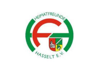 Foto vom Logo der Heimatfreunde Hasselt in grün, rot und gelb